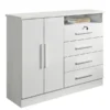 Cômoda Sapateira 5 Gavetas BRANCO New Athos D'Doro