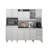 Kit de Cozinha Valdemóveis Petra Madeira BRANCO