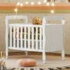 Berço Mini Cama 3 em 1 Soninho 100% MDF BRANCO - Tigus