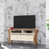 Bancada Prime P/ TV de até 55 polegadas OFF WHITE/MATT - Frade