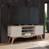 Bancada Lis P/ TV de até 65 polegadas OFF WHITE/CEDRO- Frade