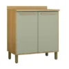Balcão De Cozinha Salvador 0,80 cm CINAMOMO/MENTA - Valdemóveis