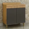 Balcão De Cozinha Dakota 0,80 cm CINAMOMO/GRAFITE - Valdemóveis