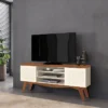Bancada Lis P/ TV de até 65 polegadas OFF WHITE/MATT - Frade