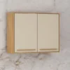 Aéreo Salvador 2 portaS 0,80cm c/vidro -Valdemóveis CINAMOMO/OFF