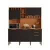 KIT COZINHA TOPÁZIO - SALLÊTO  (CINAMOMO/PRETO)