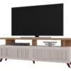 BANCADA LONDRES P TV ATÉ 65" - FRADE (OFF WHITE MATTE)