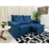 SOFÁ RETRÁTIL  GRECIA K 670  1,96 LARG (AZUL)